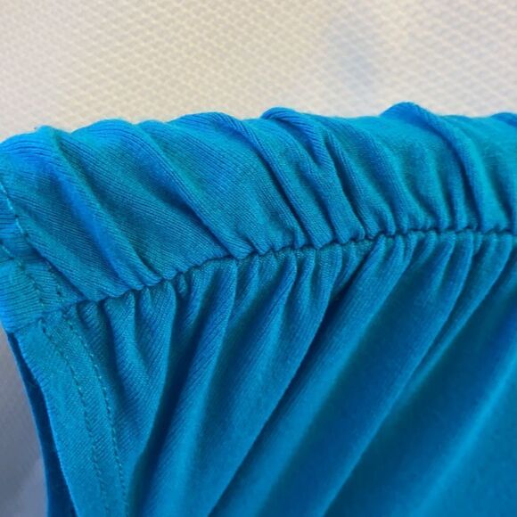 Chicos rayon dress turquoise size 0 small packable - Picture 3 of 4